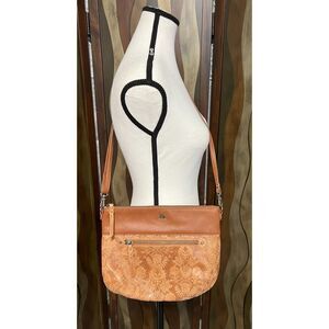 The Sak Sanibel Floral Embossed Crossbody Bag/Clutch